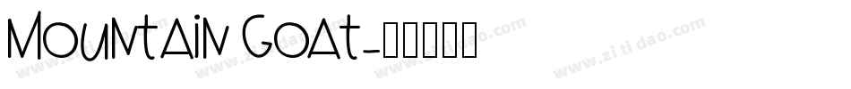 Mountain Goat字体转换